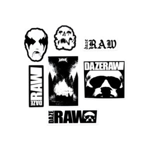 Daze Raw - Black/White Sticker Pack